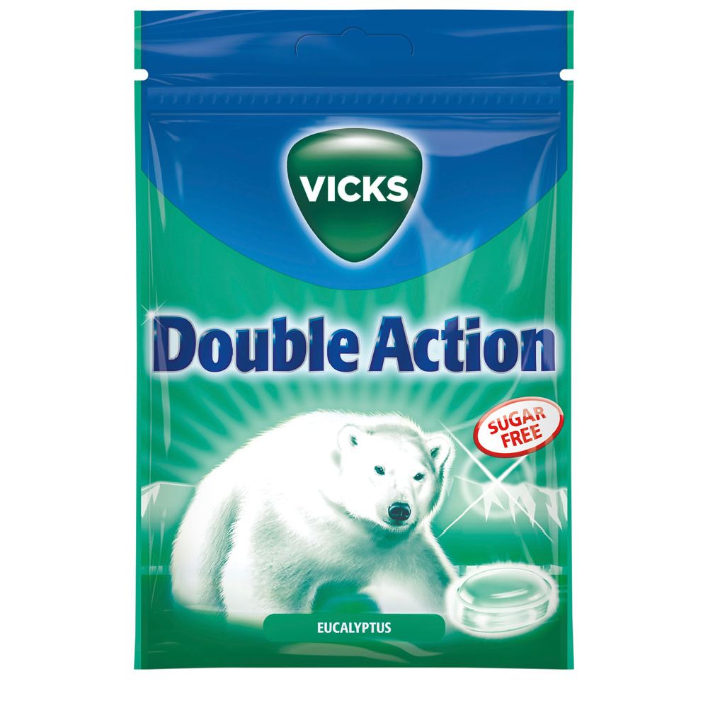 Vicks Double Action Eucalyptus sockerfri 72 g