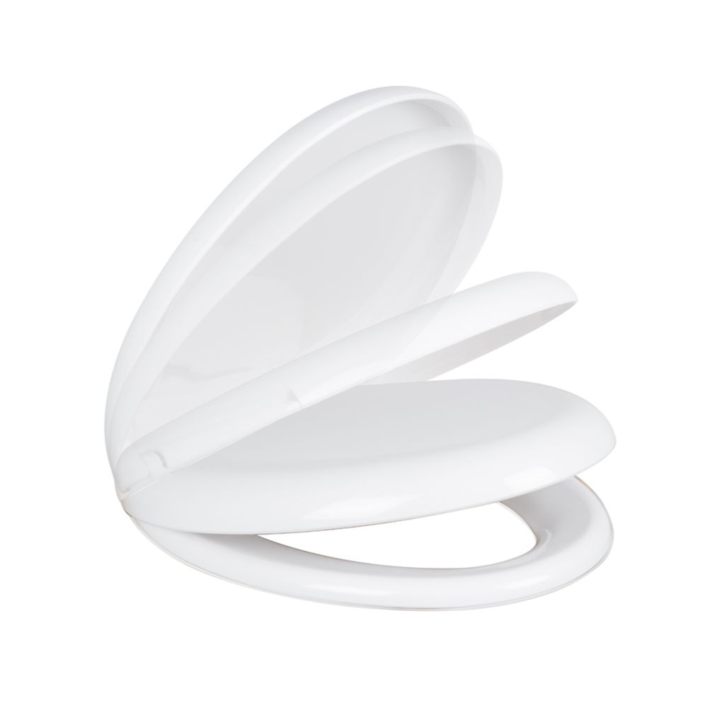 Bath & Shower toalettsits "soft close" vit