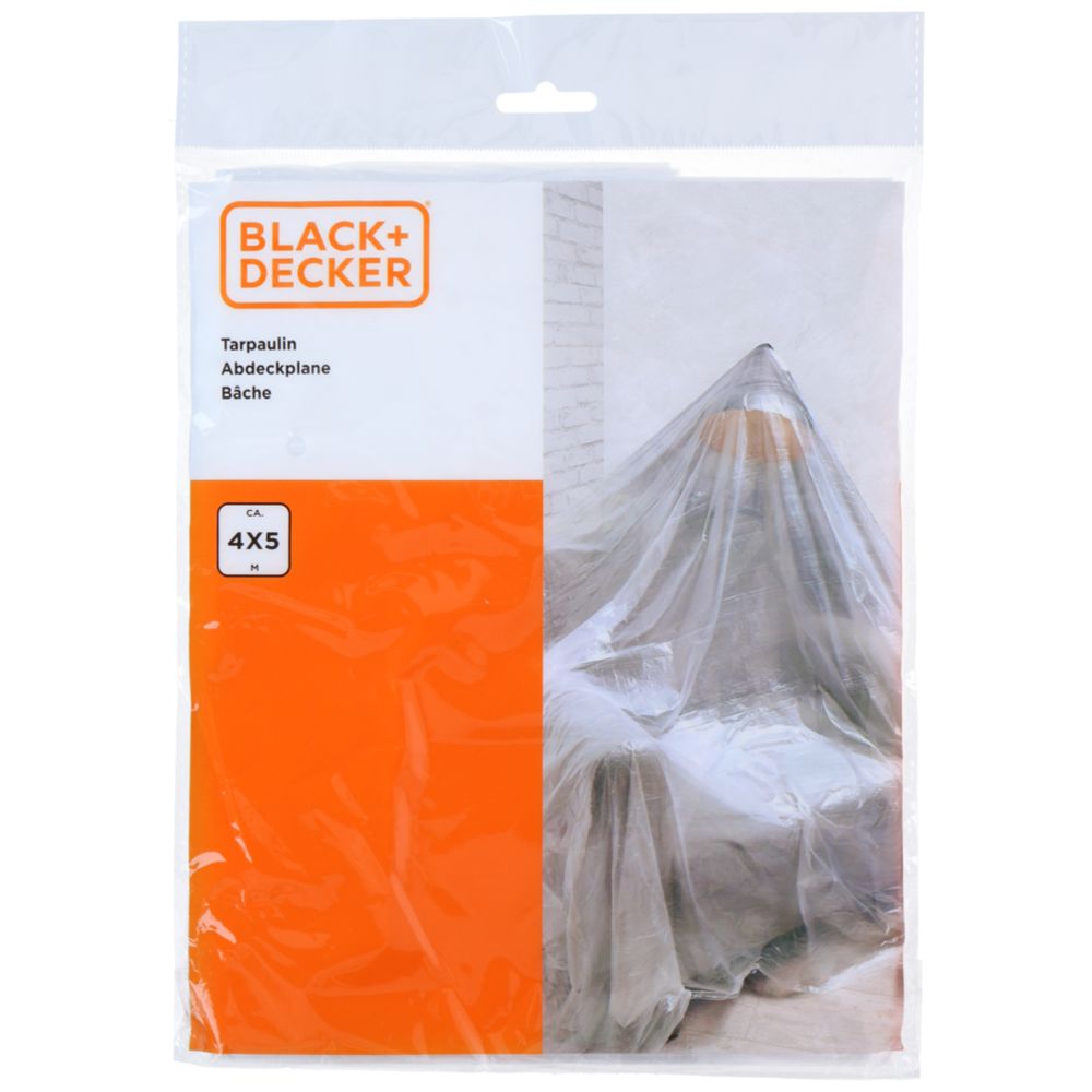 Black+Decker skyddsplast 5 x 4 m