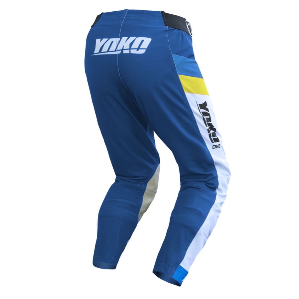Yoko One ajohousut valkoinen/sininen/keltainen 38