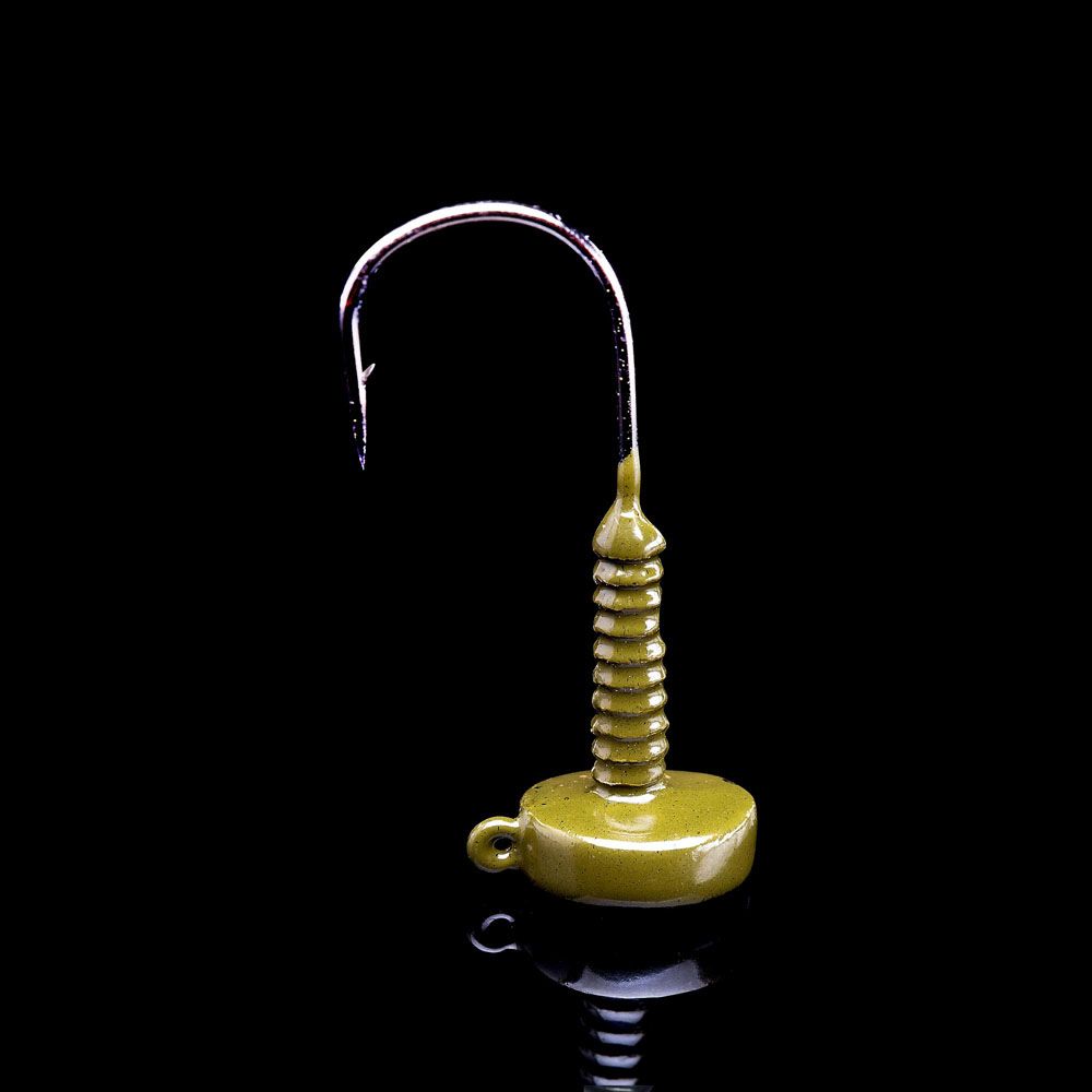 Lunker City Ned Head jigipää 5,3g 2/0 4 kpl Green Pumpkin