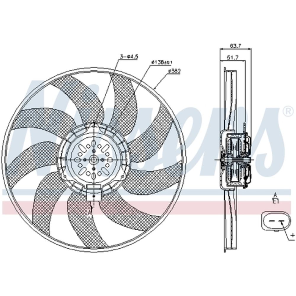 Mootorijahutuse ventilaator 13-00272