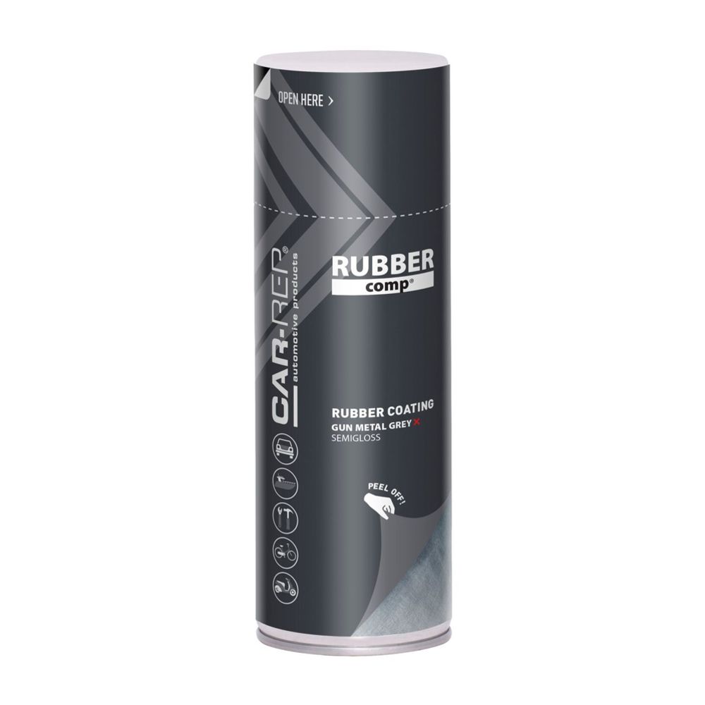 RUBBERcomp kummivärv metallhall 400 ml