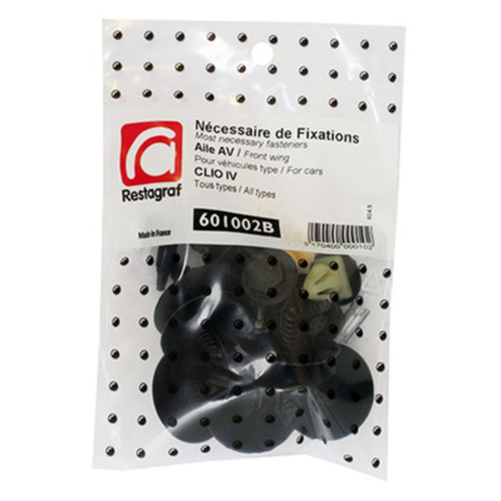 Kiinnikesarja Renault lokasuoja 601002B 19 osaa