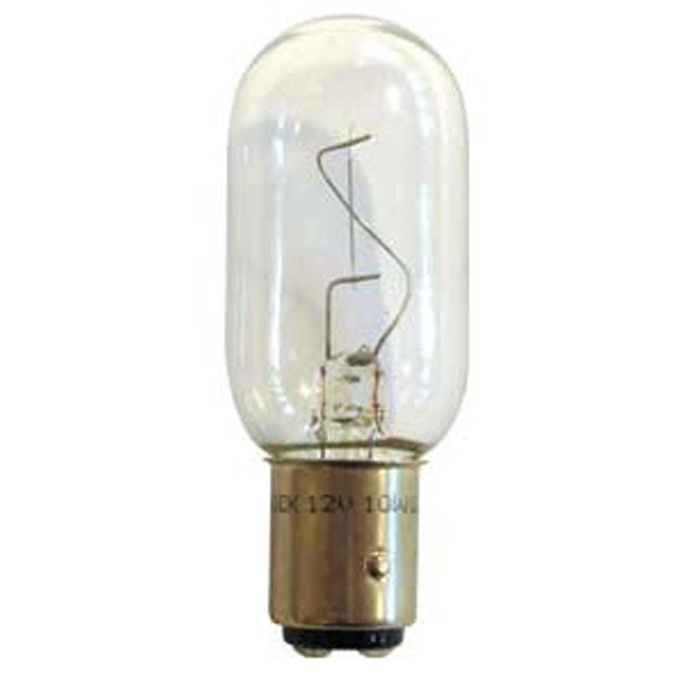 Glödlampa 10 W 12 V metallsockel BAY15D