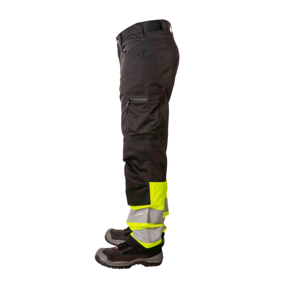 MTX Workgear reietaskutega hi-vis tööpüksid, kollane/must