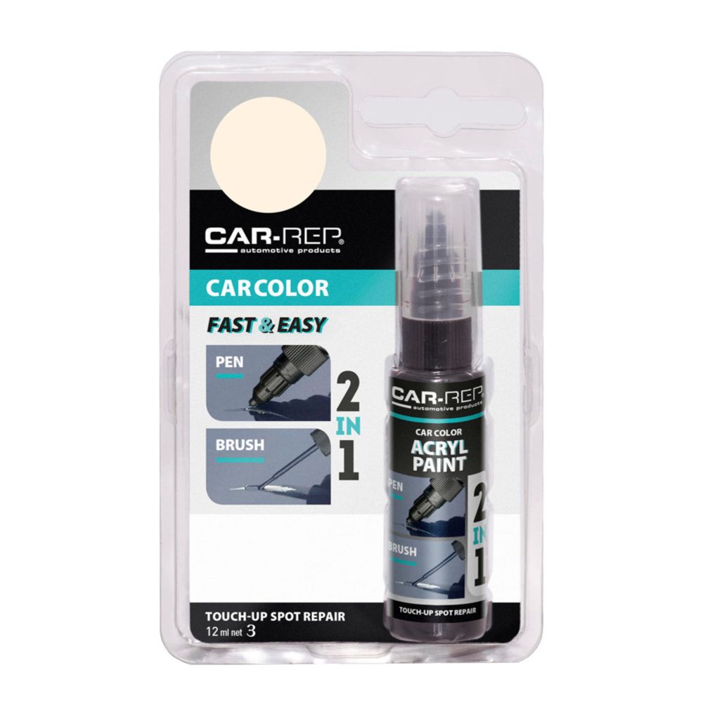 CAR-REP Touch-up reparationspenna 12 ml 121040 White