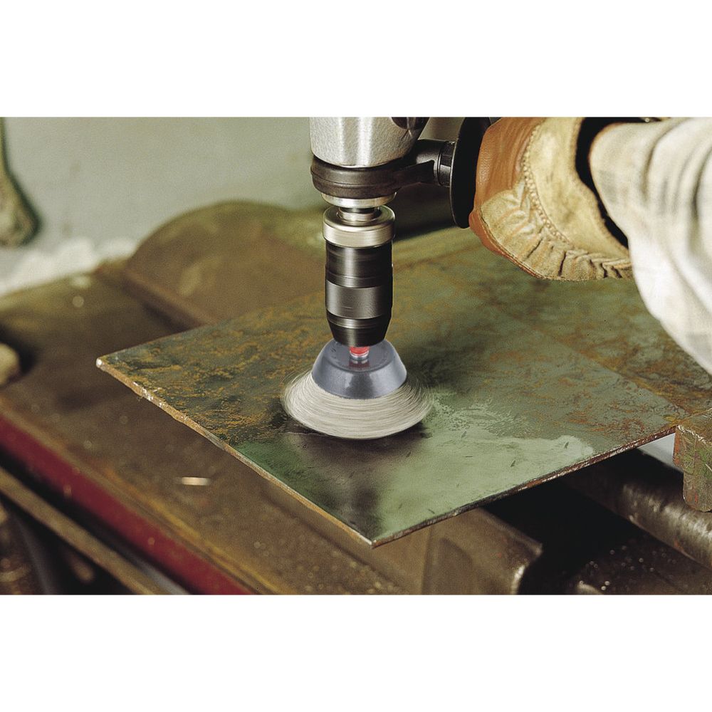 Wolfcraft® koppstålborste rostfritt stål 75 mm
