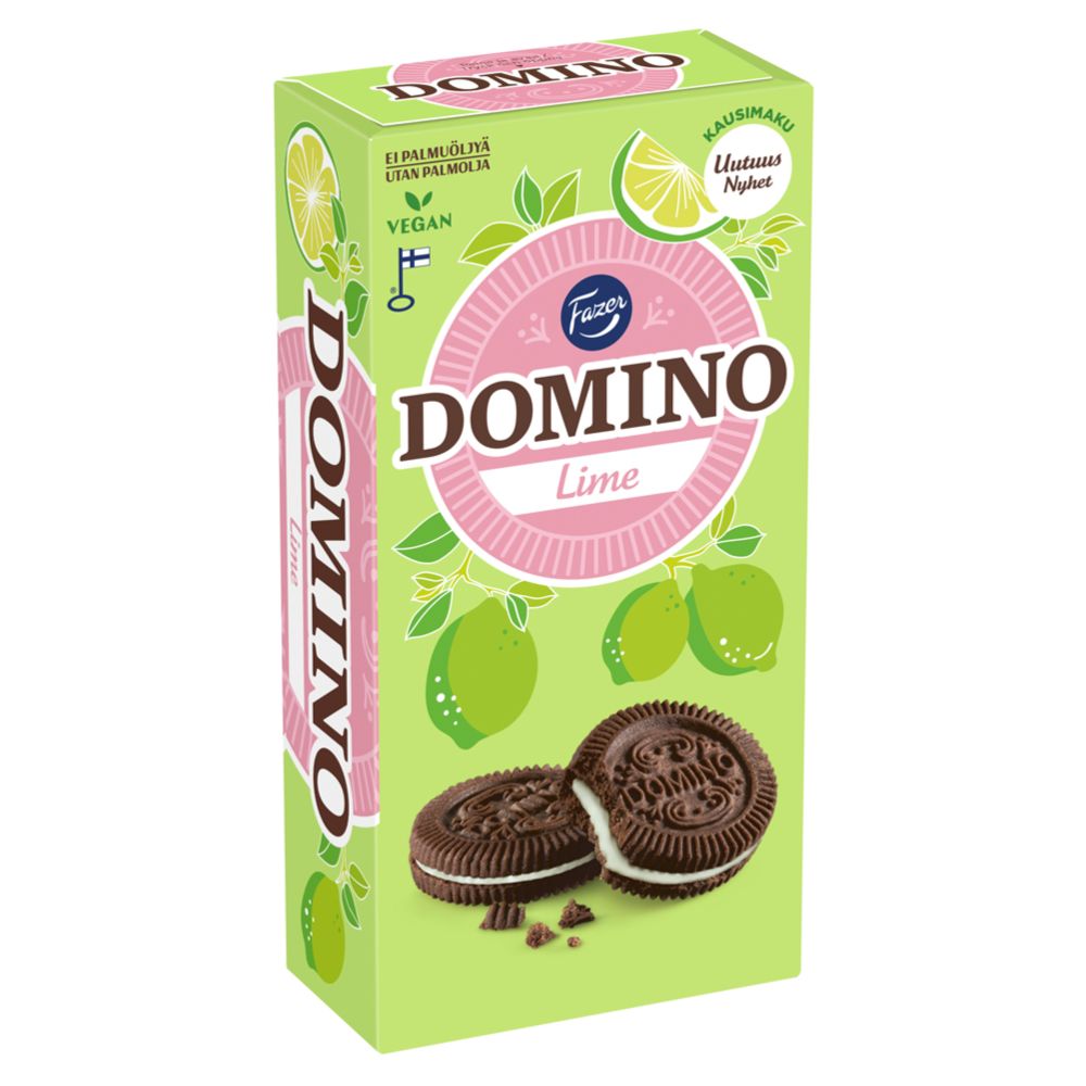 Fazer Domino Lime täytekeksi 350 g