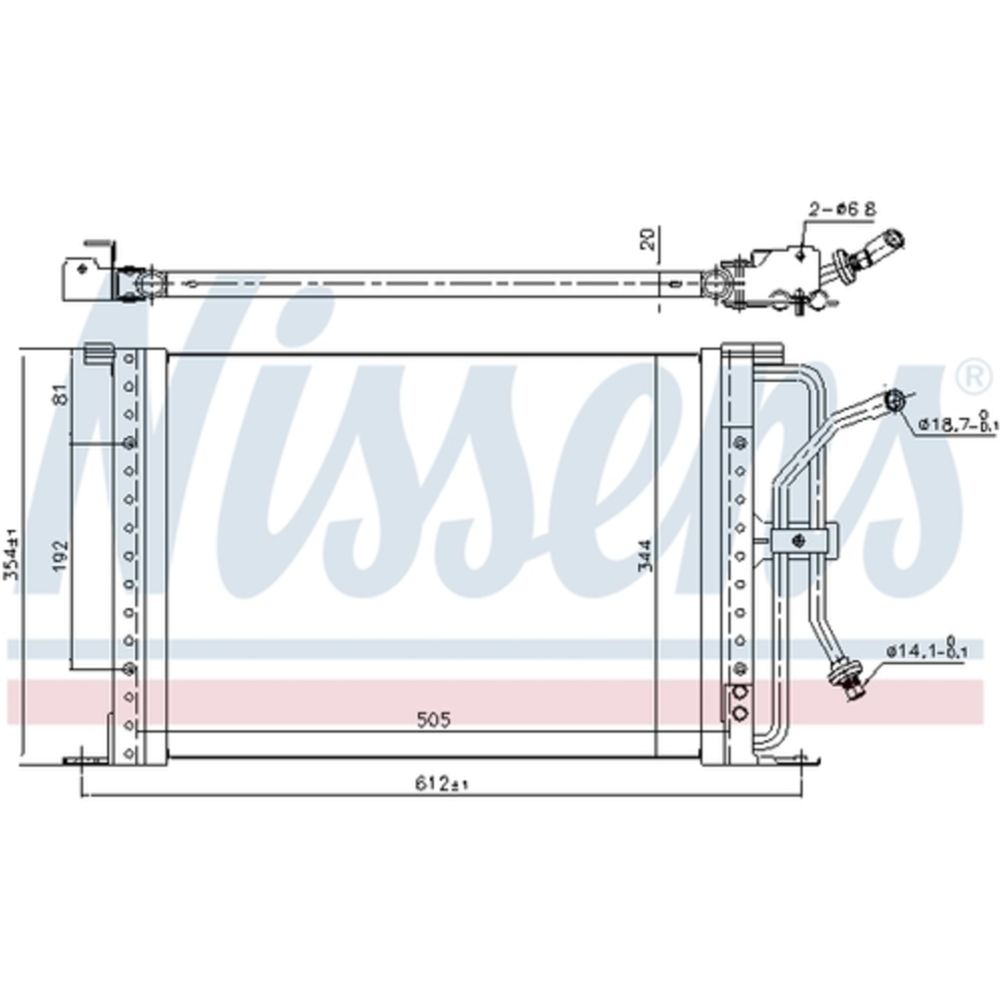 Ilmastointilaitteen lauhdutin 30-00516