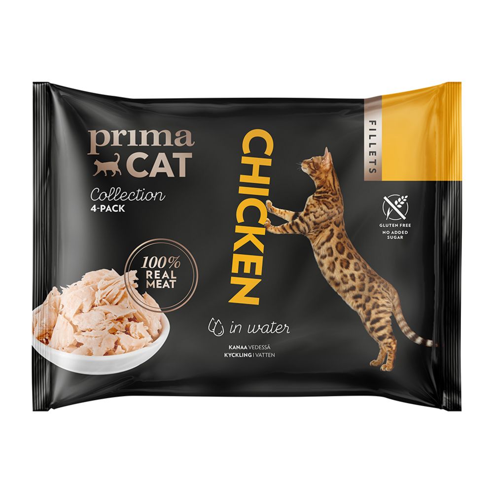 PrimaCat Fillets kyckling i vatten 4 x 50 g