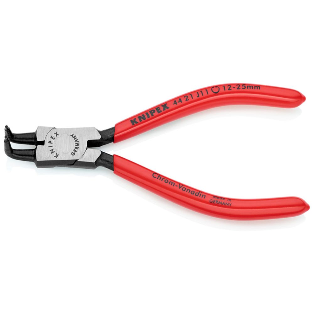 Knipex® 44 21 J11 böjd låsringstång klämmande 130 mm 12-25 mm