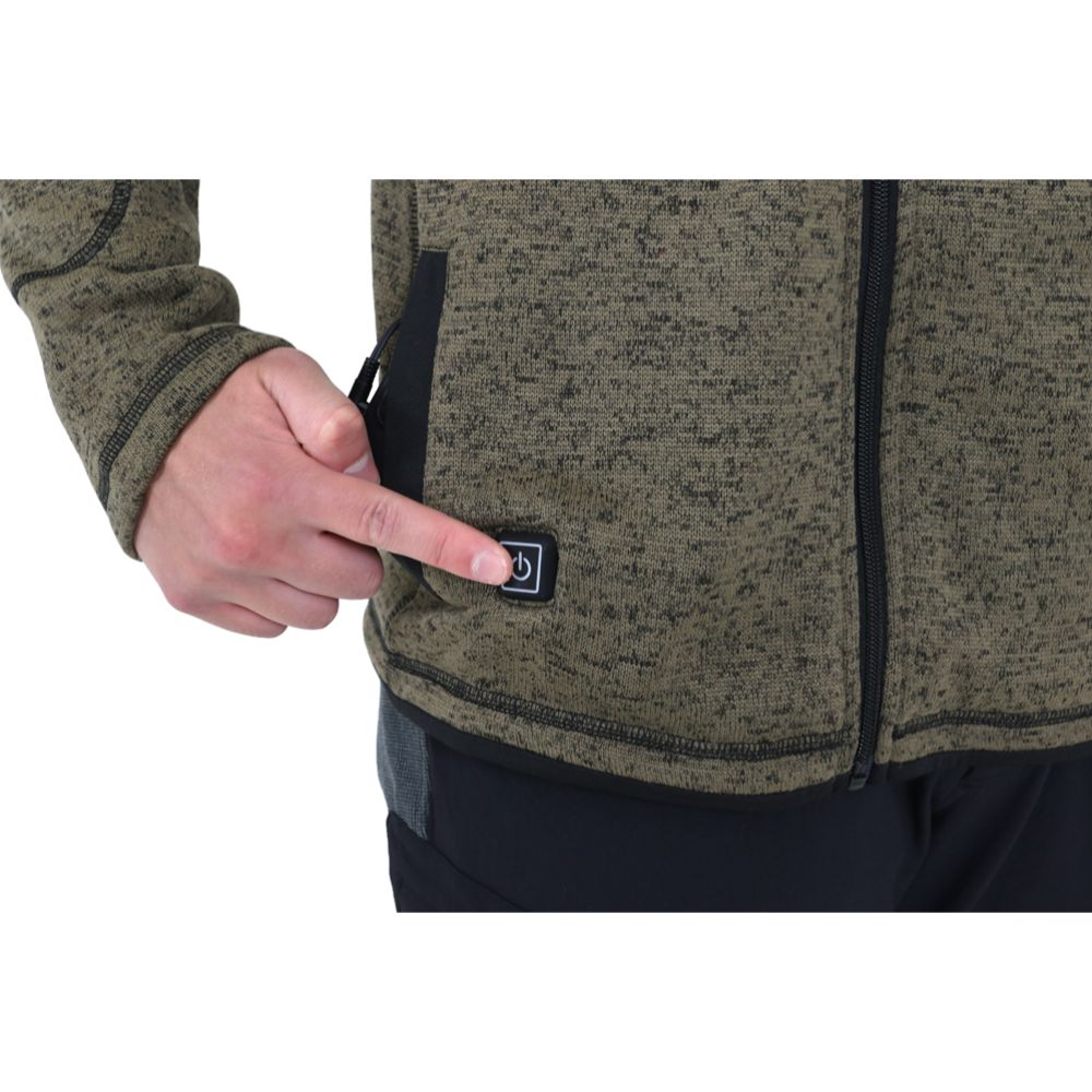 Woodlander värmefleece USB-C grön