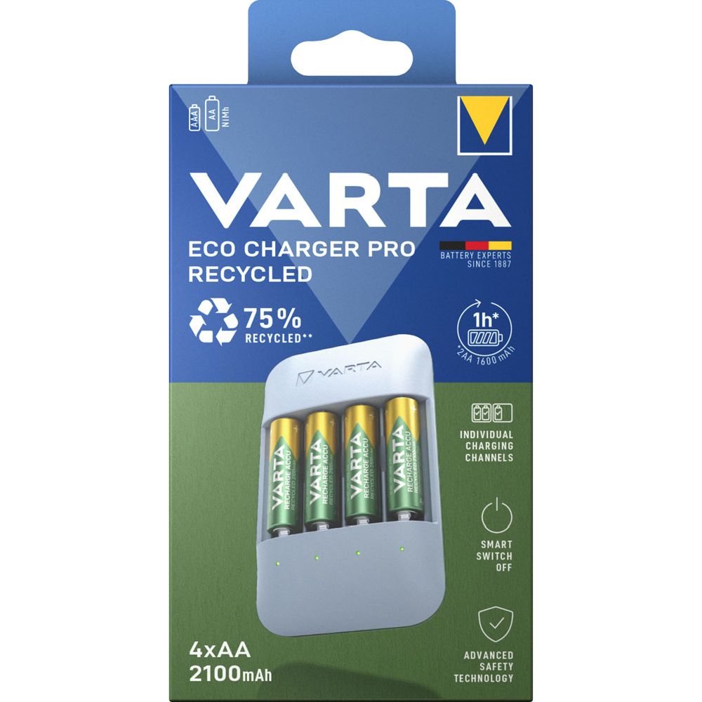 VARTA Eco Charger Pro batteriladdare
