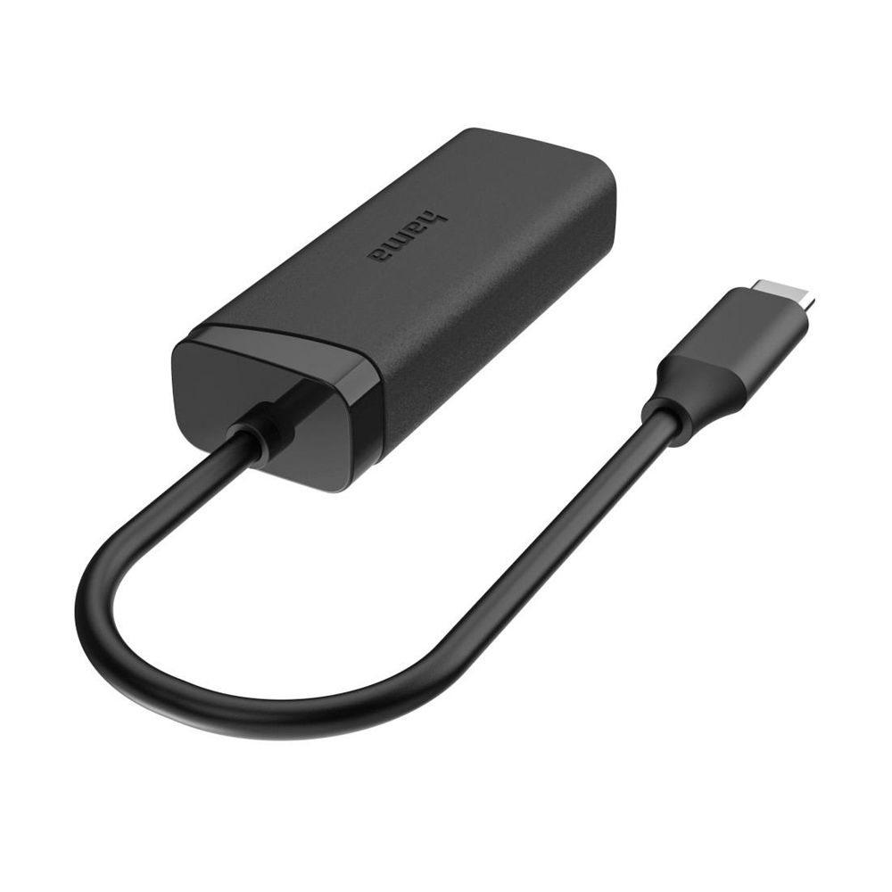 Hama Verkkoadapteri, RJ45 naaras - USB-C uros, USB 3.2 Gen 2, 2.5 Gbit/s