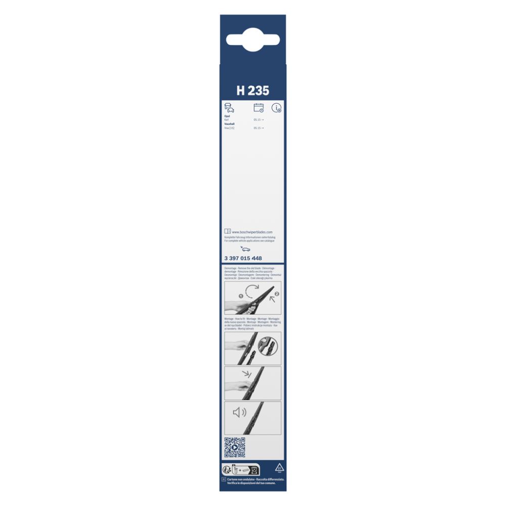 Bosch H235 takalasinpyyhin 23 cm