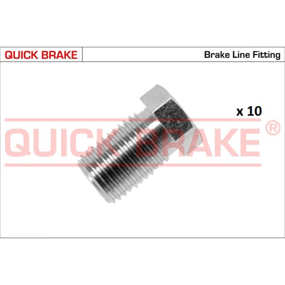 Jarruputkiliitin 3/8"x24UNFx5 10 kpl S