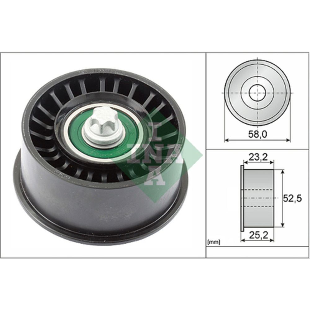 Hammashihnan ohjainrulla 25-6126