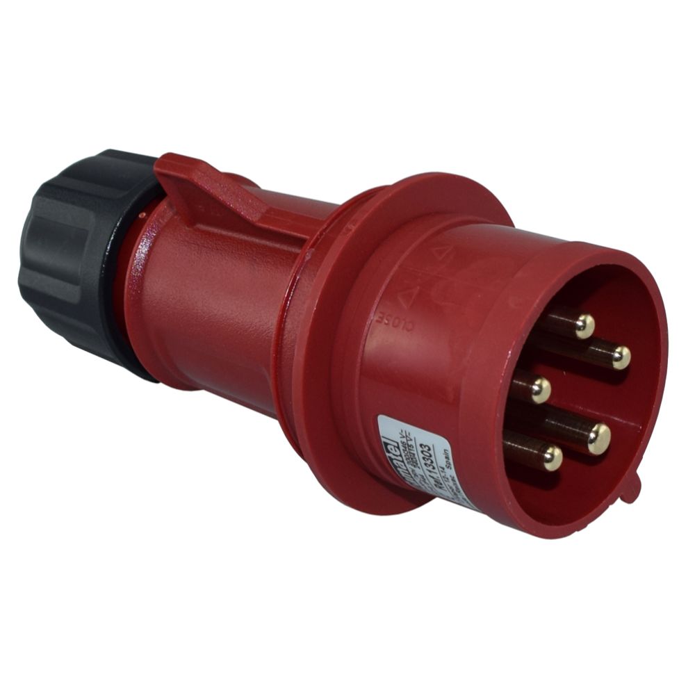 3-faskontakt 5-stift 32 A 400 V