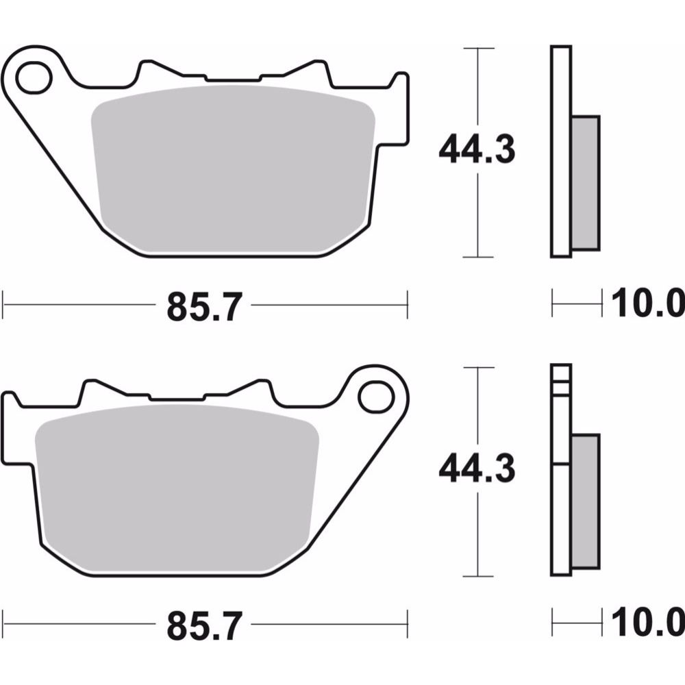 Bromsbeläggssats 98-33390