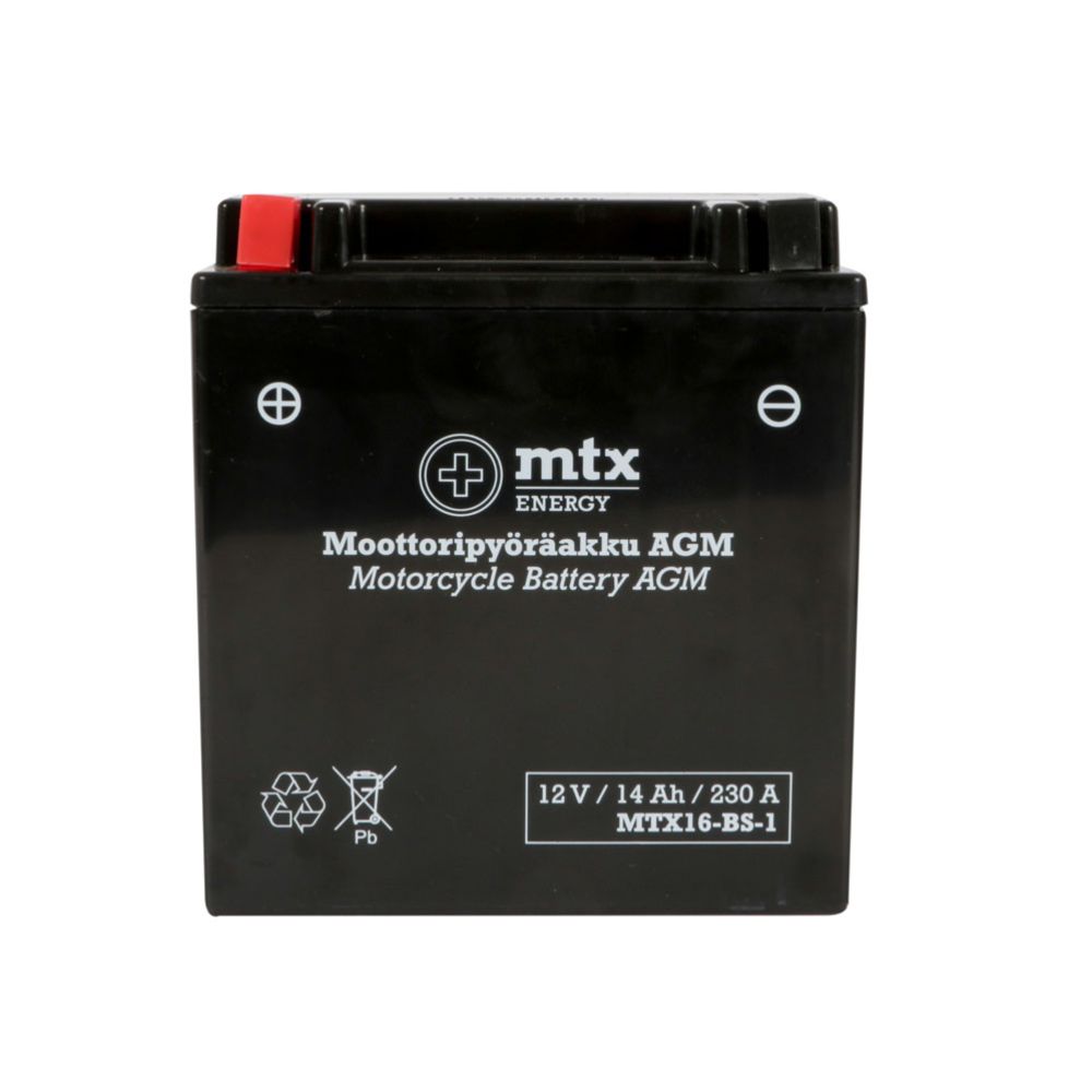 MTX Energy AGM-aku 12 V 14 Ah "MTX16-BS-1" (P150 x L87 x K161 mm)