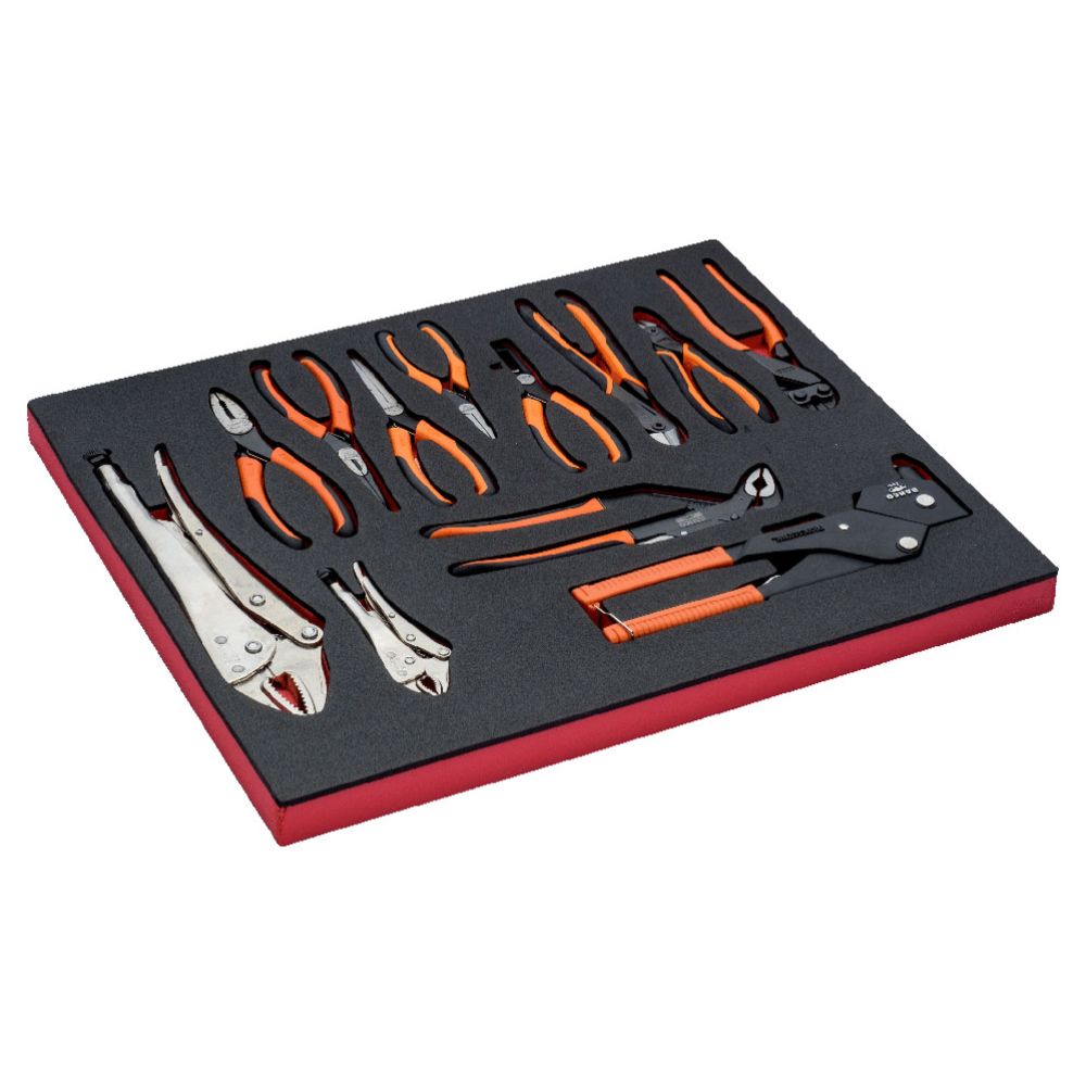 Bahco FF1A4001 Fit&Go 3/3 työkalufoam pihtisarja 12 osaa