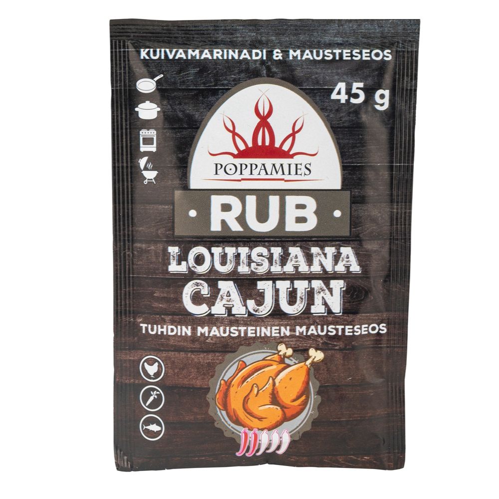 Poppamies Rub Louisiana Cajun mausteseos 45 g