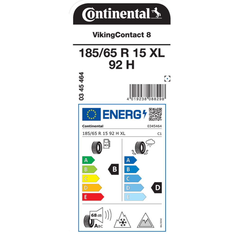 Continental VikingContact 8 185/65 R15 92H XL kitkarengas