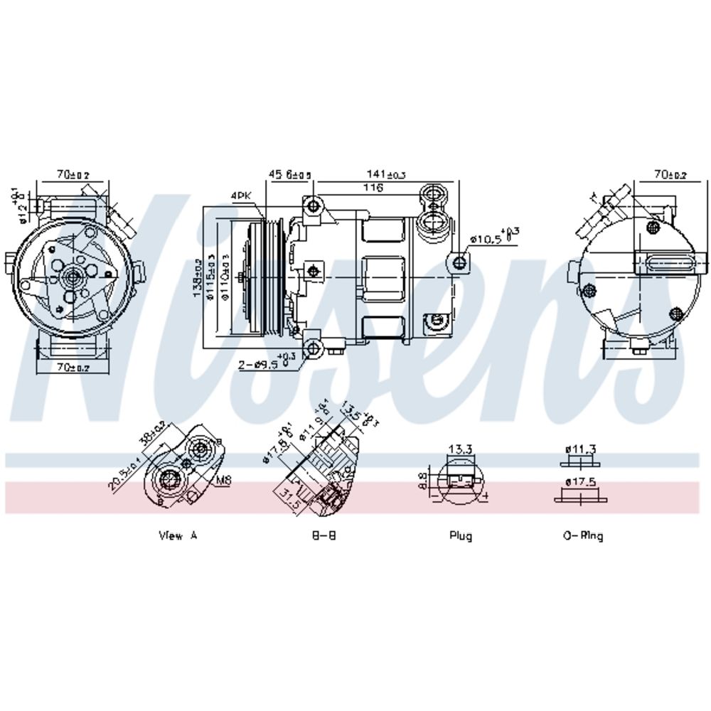 Ilmastointilaitteen kompressori 30-05881