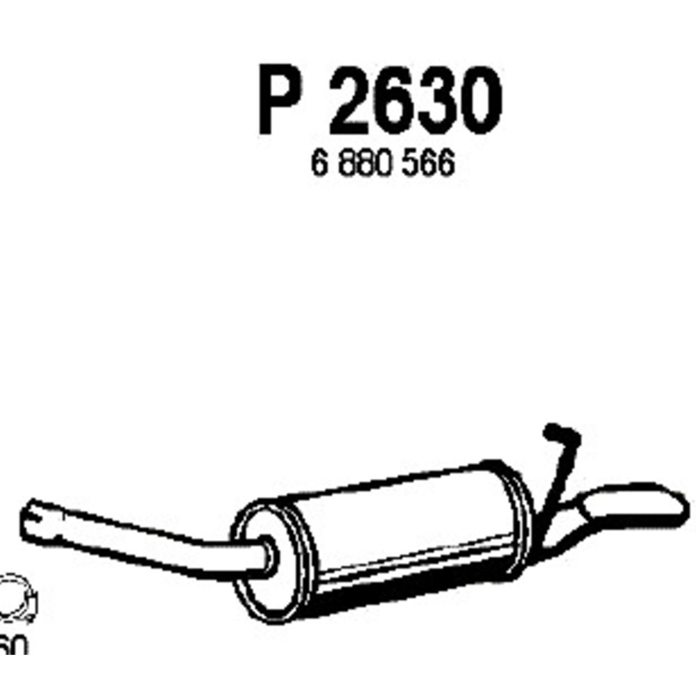 Takaäänenvaimentaja 14-2674