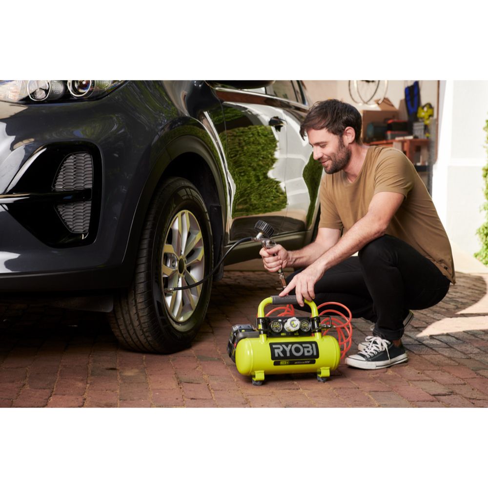 Ryobi ONE+ akukompressor, R18AC-0 korpus