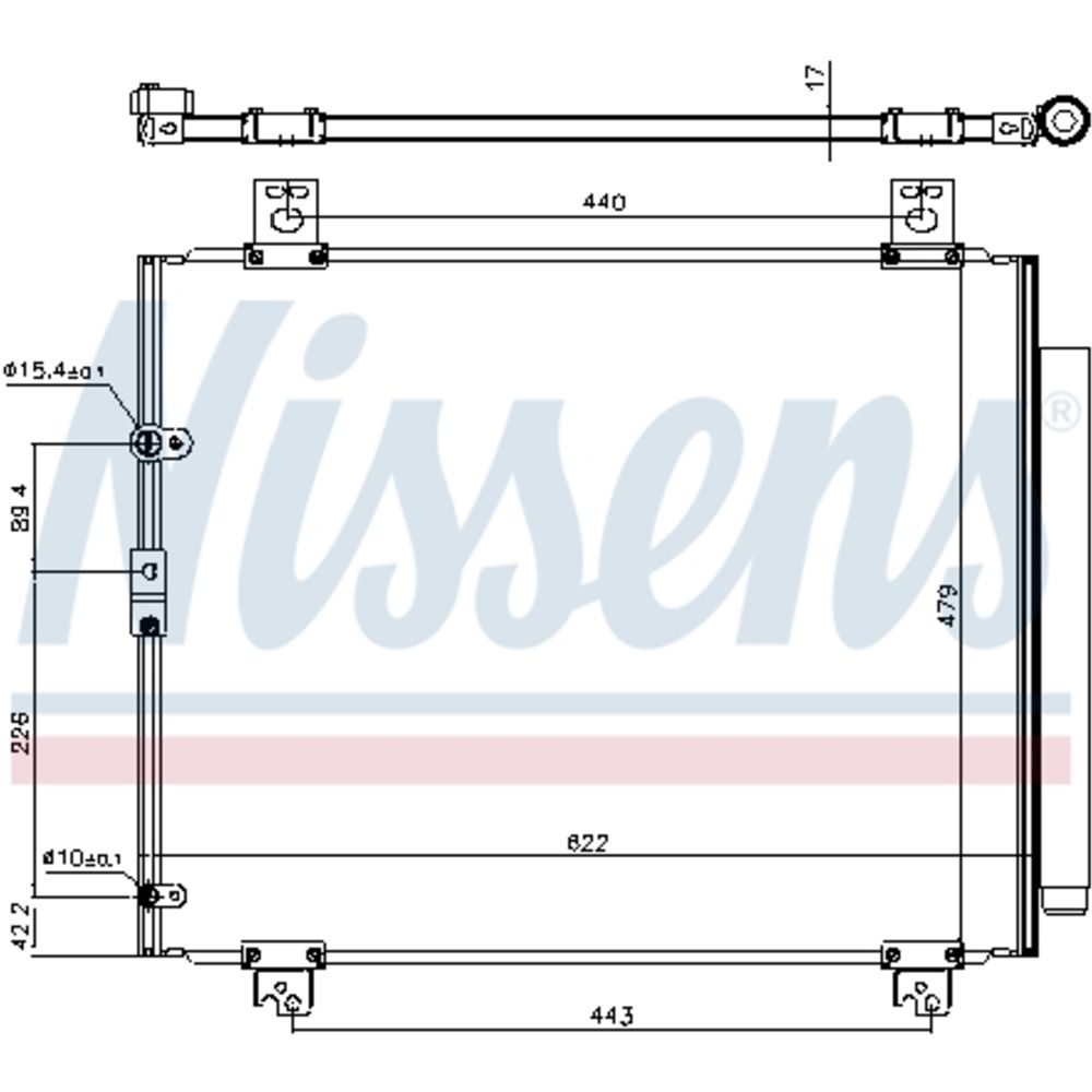 Ilmastointilaitteen lauhdutin 30-04026