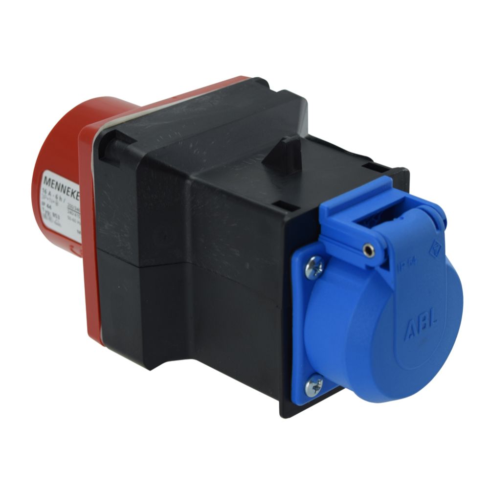 Jõuvoolu adapter, 5-klemmiga, maandatud