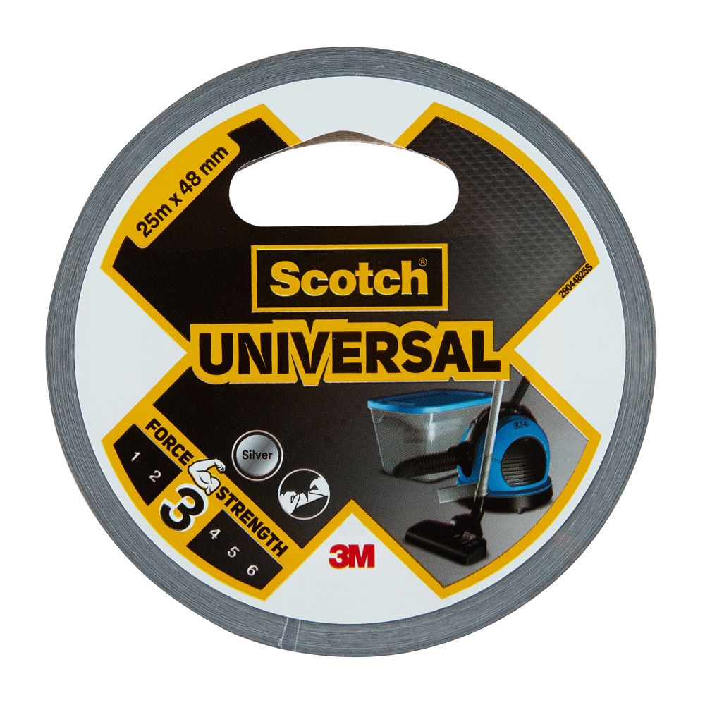 Scotch Universal ilmastointiteippi harmaa 25 m x 48 mm