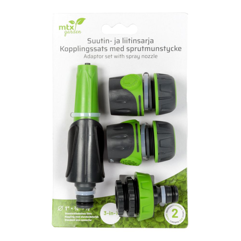 MTX Garden set med munstycken och kopplingar