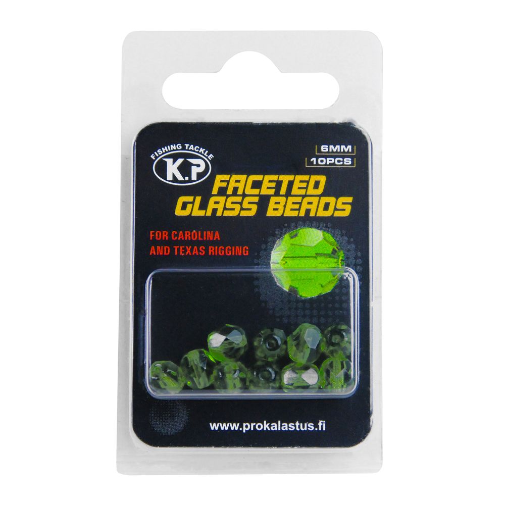 K.P Baits glaspärlor 6 mm 10 st.