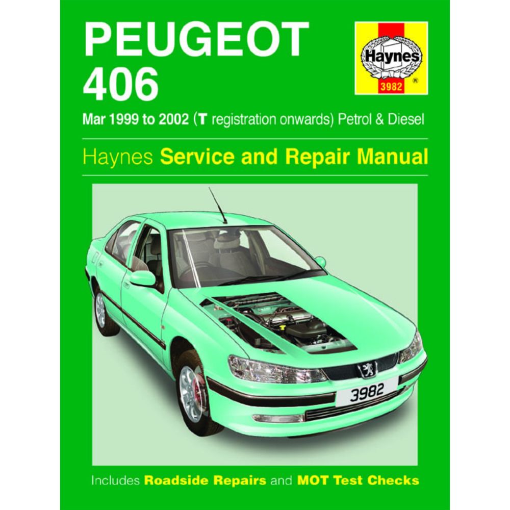 Korjausopas Peugeot 406 99-02 englanninkielinen