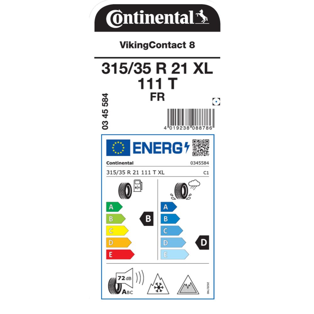 Continental VikingContact 8 315/35 R21 111T XL friktionsdäck