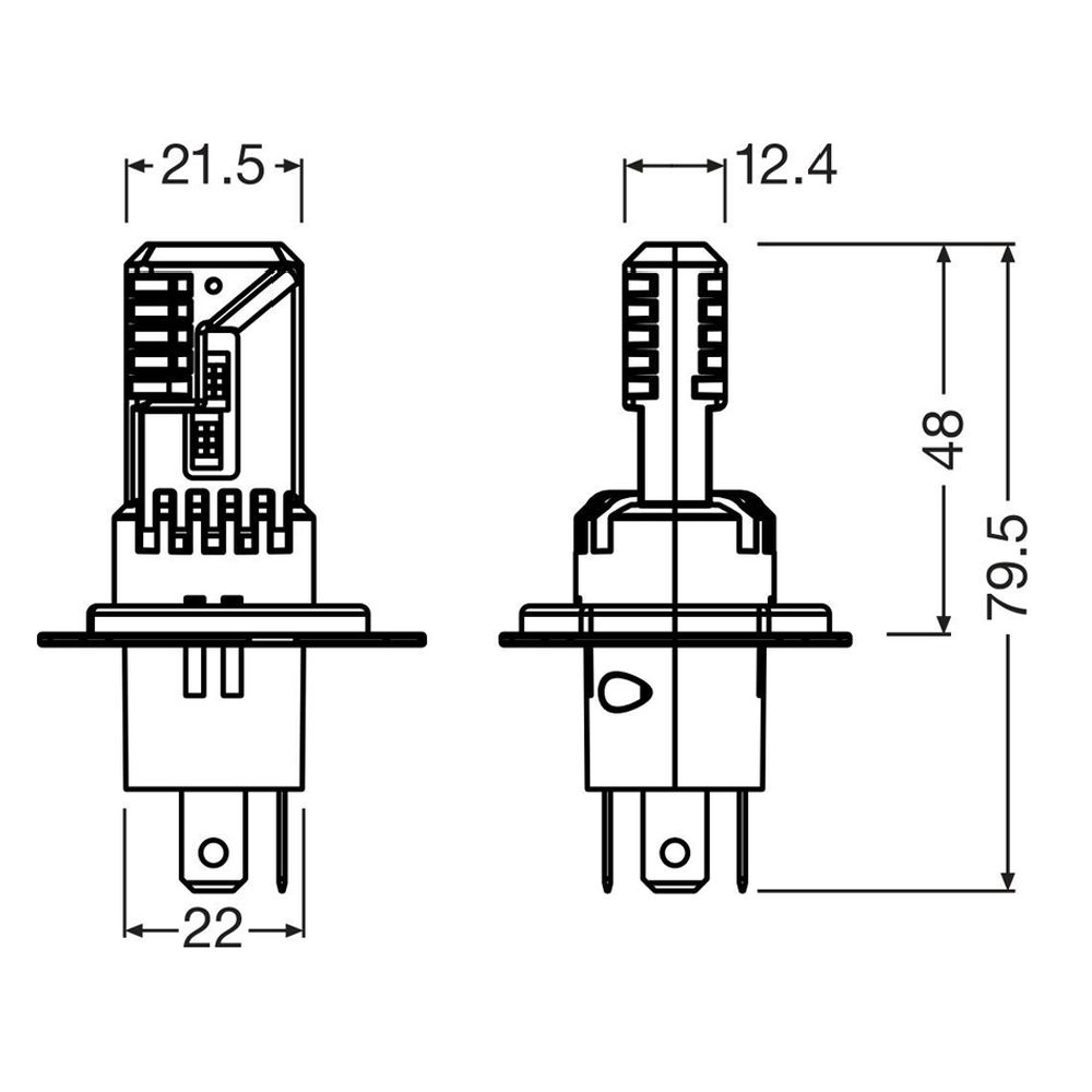 Osram LEDriving HL EASY Gen2 H4/H19 12V polttimopari