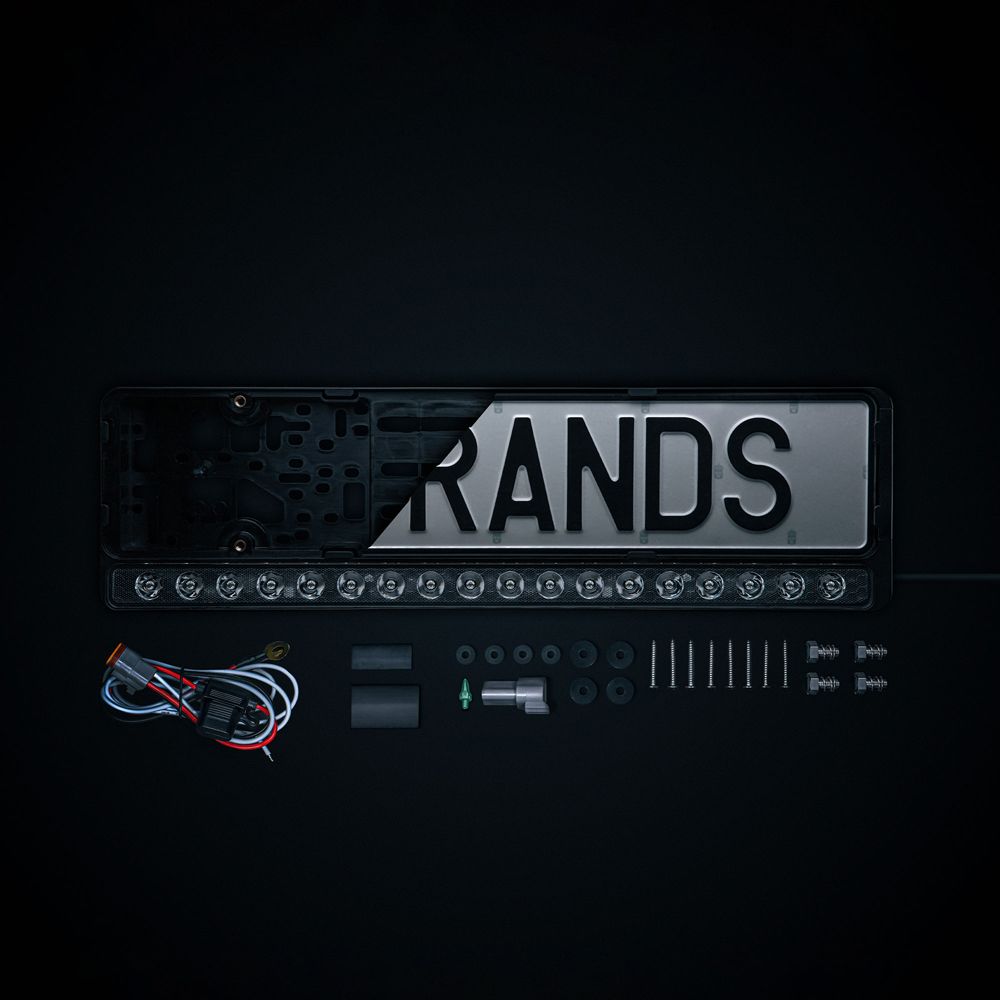 Strands Nuuk E-line LED-bar 21" Ref. 40 integrerad registreringsskylthållare