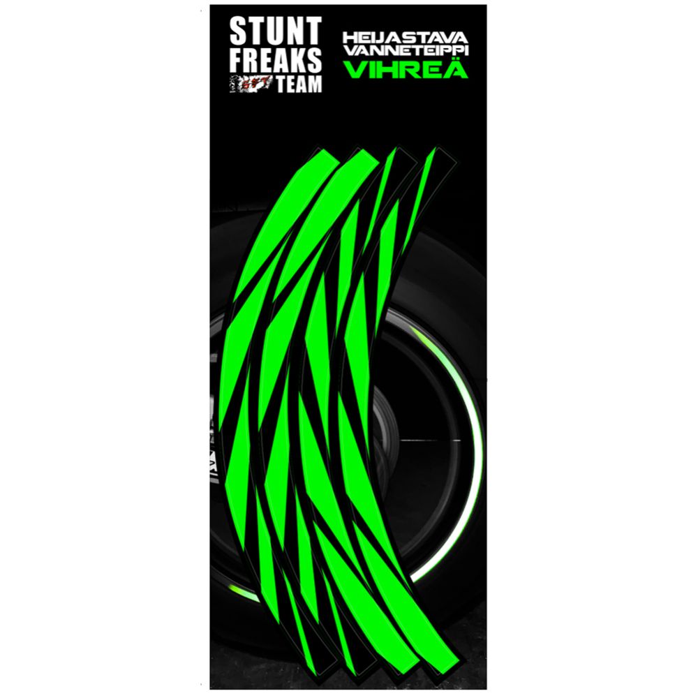 Stunt Freaks Team helkur-veljeteip kollane