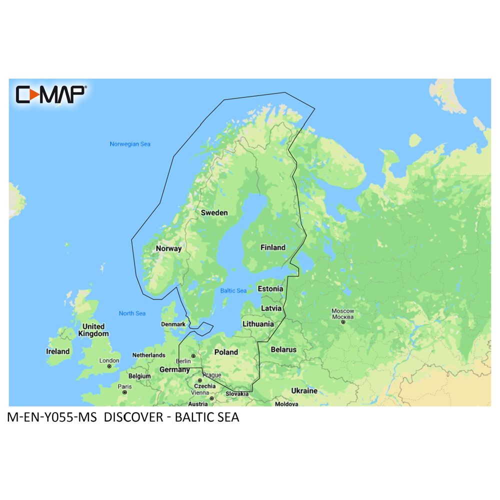 C-MAP Discover Y055 Itämeri, Suomen ja Ruotsin sisävedet