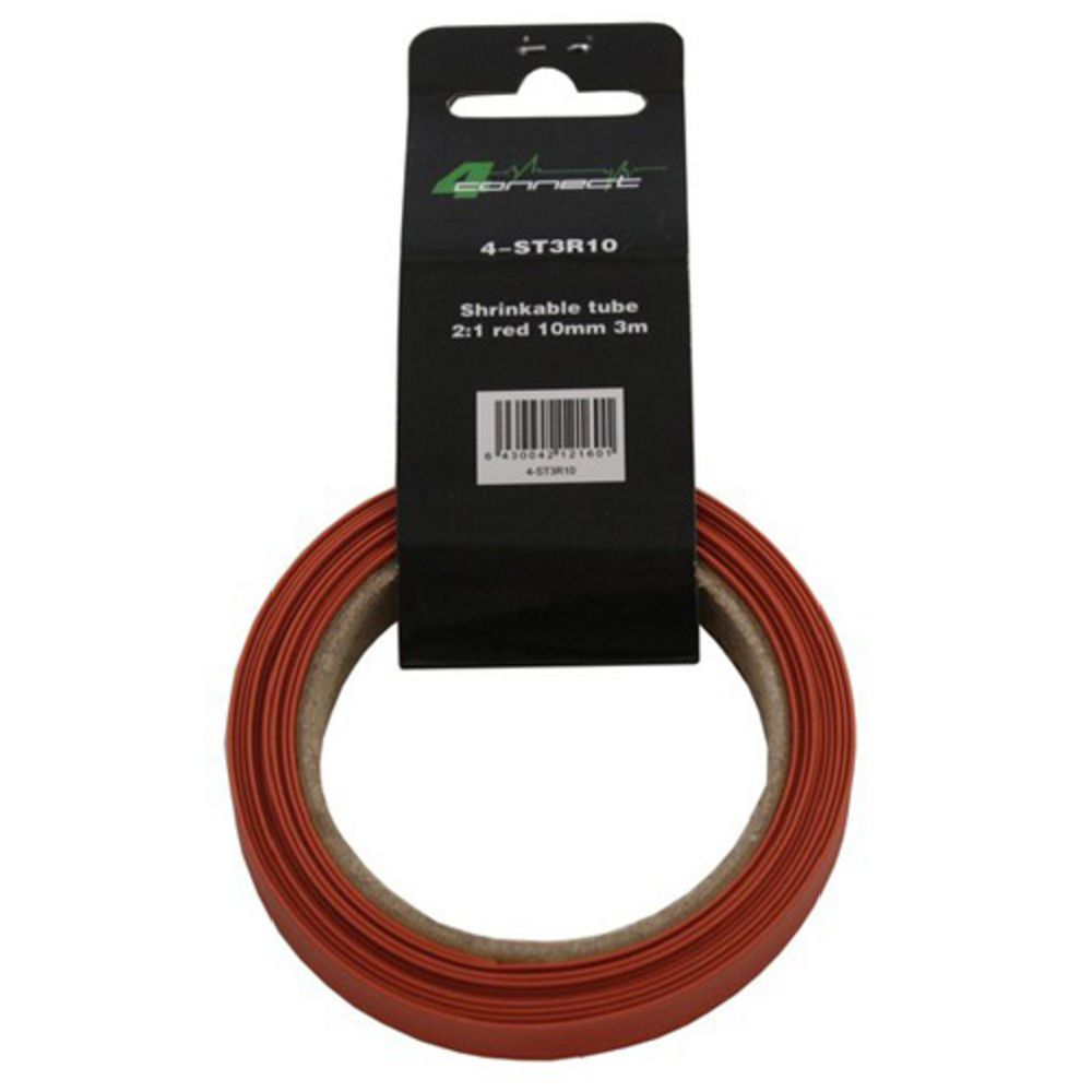 FOUR Connect krympslang, 2:1 röd 10 mm 3 m