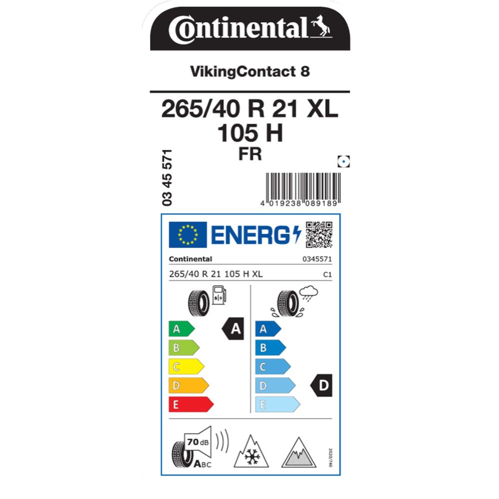 Continental VikingContact 8 265/40 R21 105H XL kitkarengas