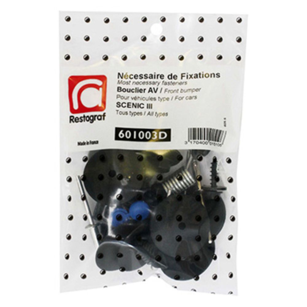 Kiinnikesarja Renault etupuskuri 601003D 33 osaa