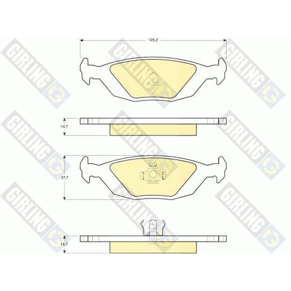 Piduriklotside komplekt 97-22967