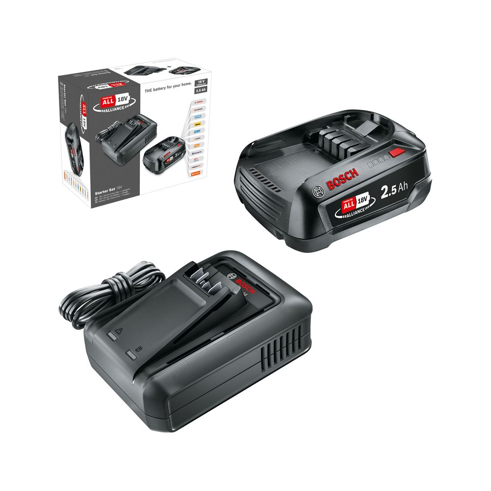 Bosch Power for All Batteriladdarpaket 18 V 2,5 Ah