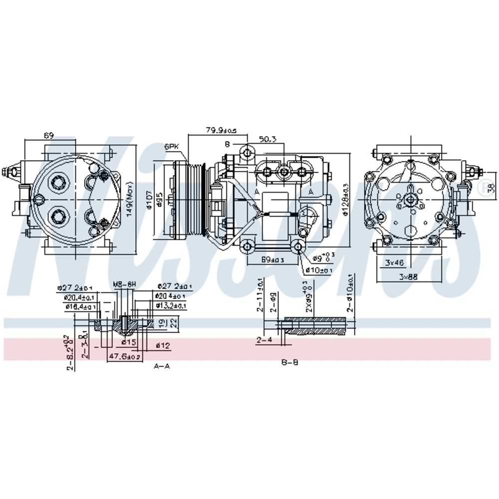 Ilmastointilaitteen kompressori 30-00295
