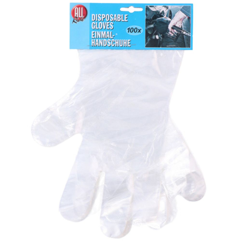 Engångshandskar plast 29 x 26 cm 100 st.