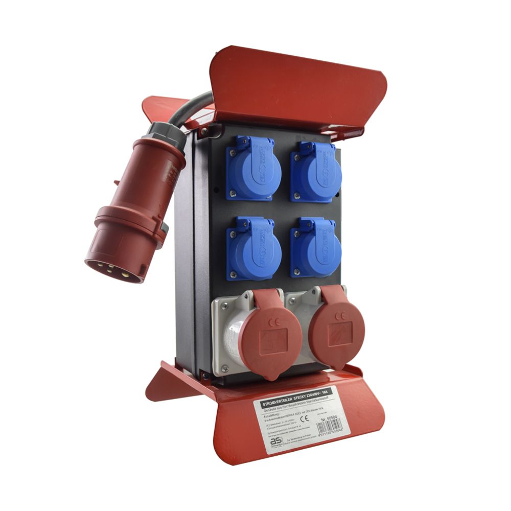 Schwabe Stecky hoone elektrikeskus, 2 x 16 A + 4 x Schuko